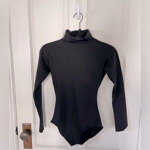 Capezio Black Turtleneck Body Suit - M